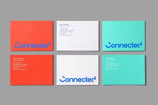 软件开发公司Connected品牌形象设计 融合科技与创新的视觉表达
